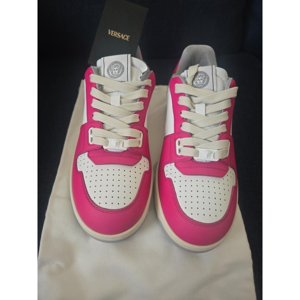 Womens Versace Sneakers pink and white NWT - Picture 12 of 14